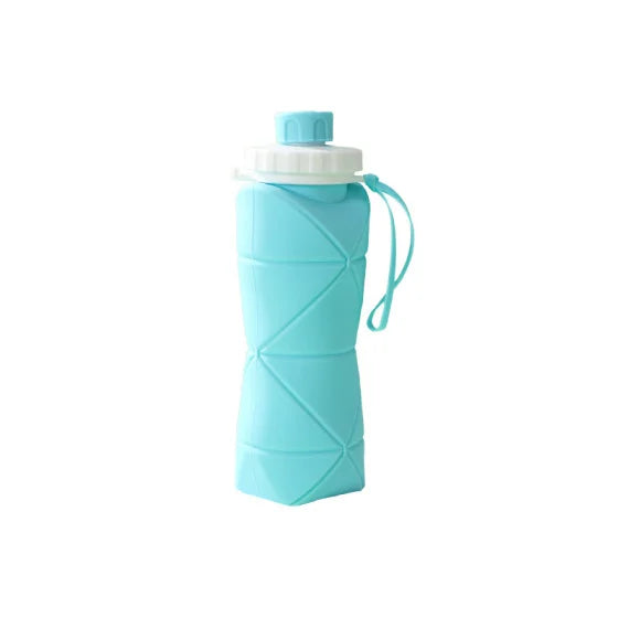 600ml Portable Folding Silicone Water Bottle | Ideal for Outdoor Activities