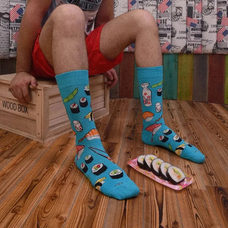 Funny Mid-Top Unisex Socks | Unique Hip Hop Shark Design
