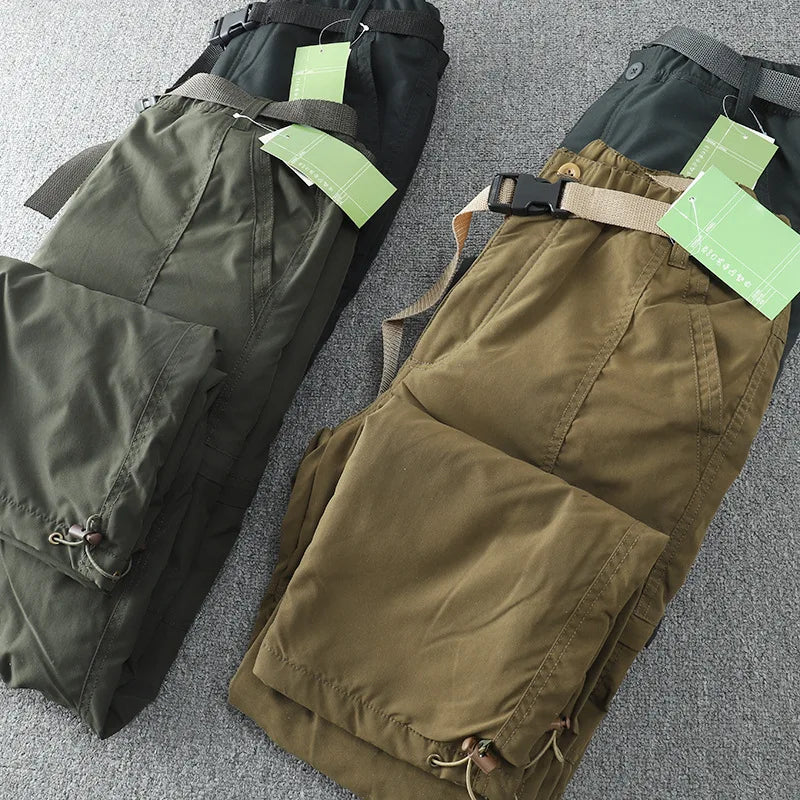 Waterproof Windproof Fleece-Lined Outdoor Pants for Men