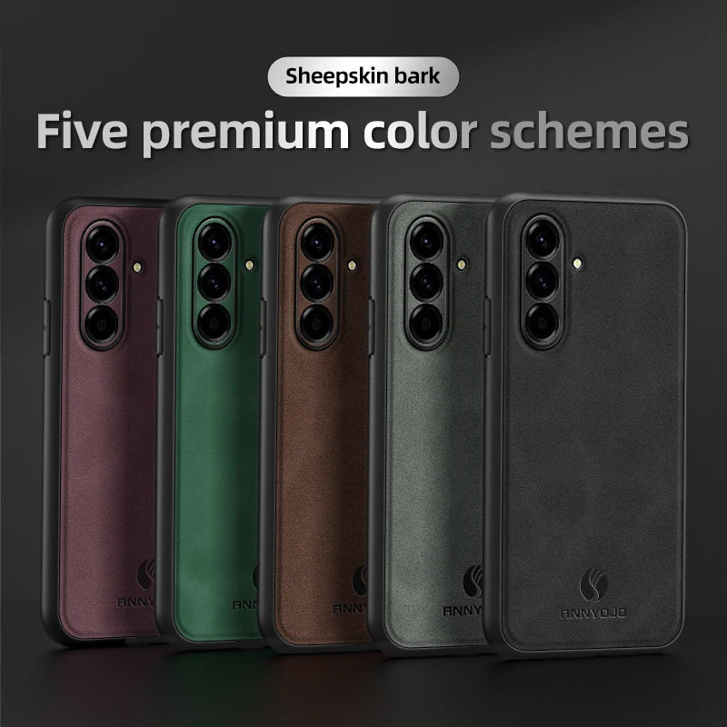 Scratch Resistant Leather Skin Case for Galaxy A17 & More