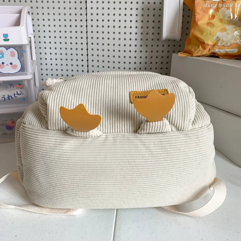 Cute Cartoon Duck Backpack | Stylish Travel Bag for Students