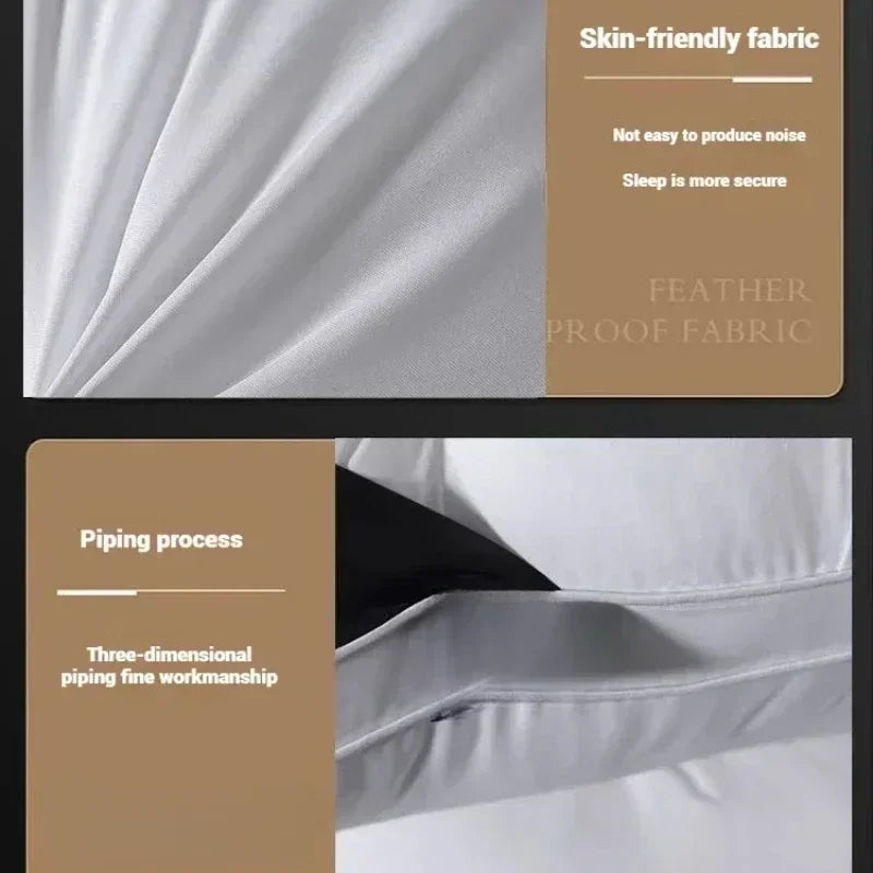 Luxury 100% Cotton Goose Down Pillow | Comfortable Bedding Gift