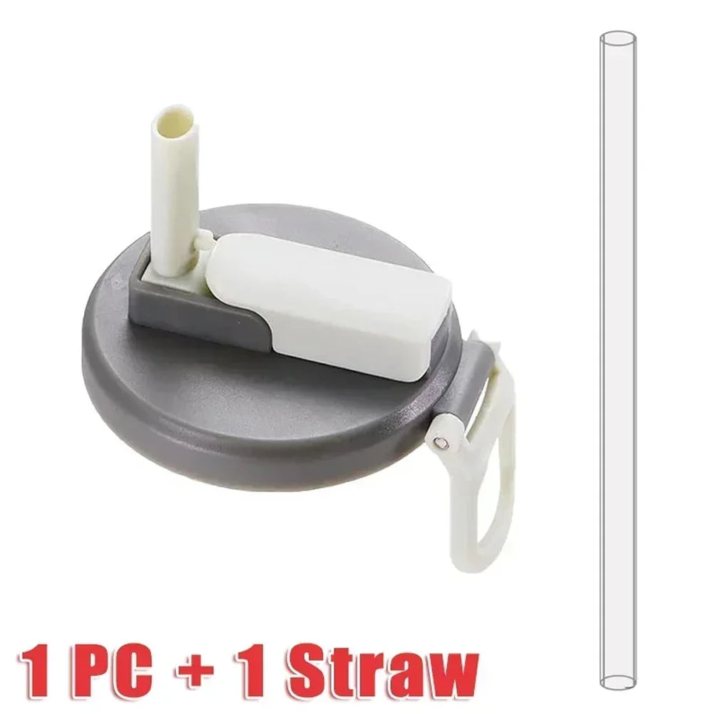 Reusable Silicone Can Lids With Straws - Leak-Proof & Eco-Friendly