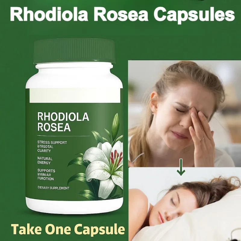 Rhodiola Rosea Capsules | Daily Energy & Mental Focus Support