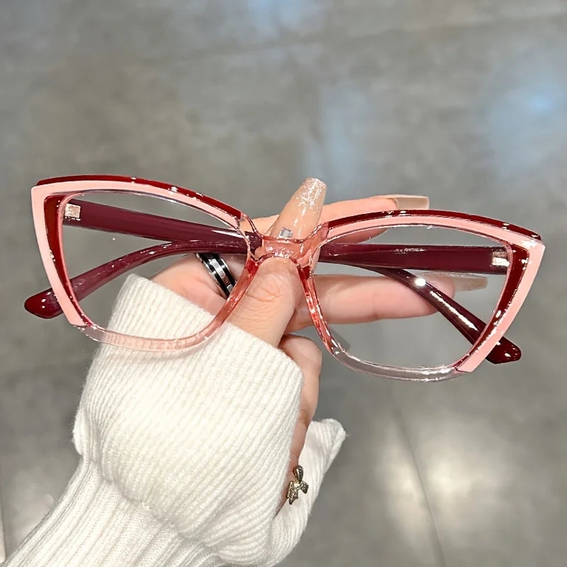 Cat Eye Clear Lens Glasses | Retro Fashion Spectacles