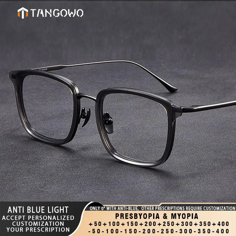 Vintage Square Anti Blue Light Glasses | Unisex Adjustable Eyewear