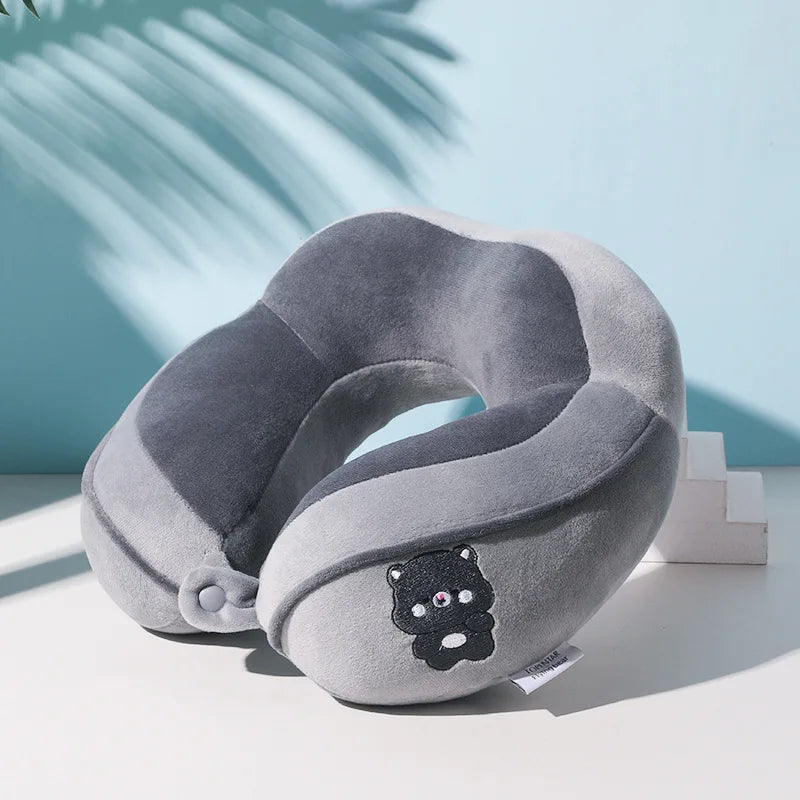 Cute U-Shaped Neck Pillow | Travel & Office Cervical Support