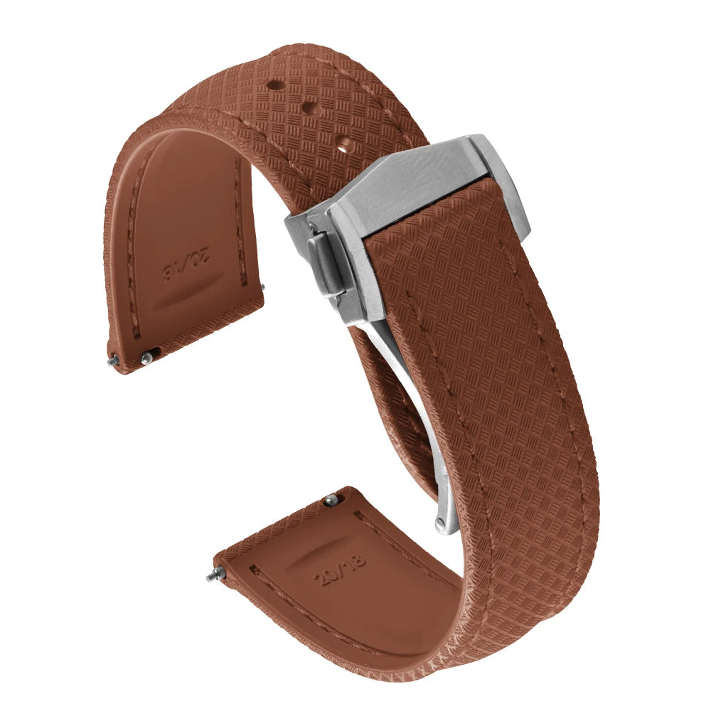Universal Tropical FKM Rubber Watch Strap | Quick-Release Dive Bracelets