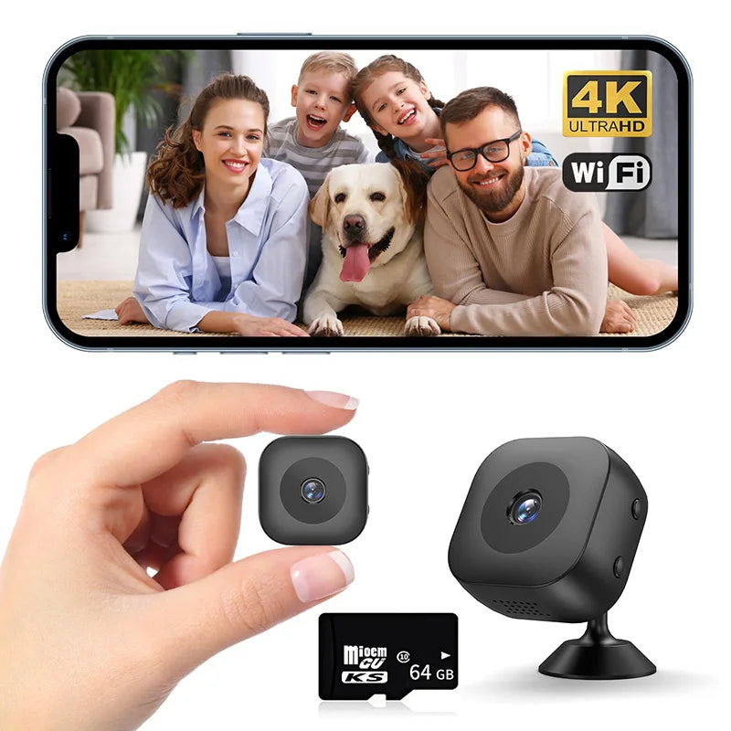 Smart 4K Mini Camera | Full Color Night Vision & Motion Detection