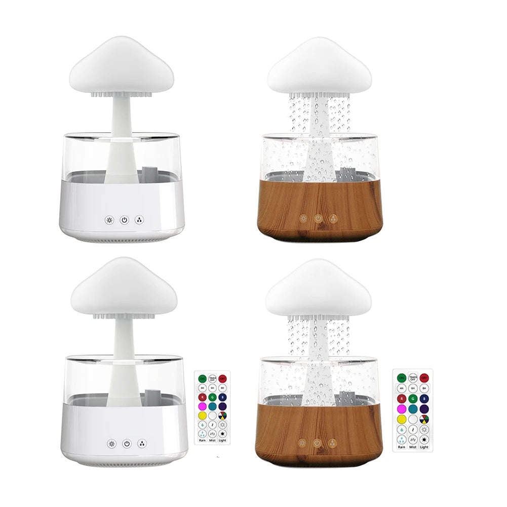 Colorful Mushroom Cloud Humidifier | Aromatherapy Night Light