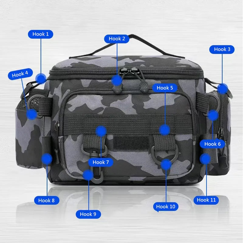 Portable Fishing Tackle Shoulder Bag | Multi-Purpose Outdoor Storage