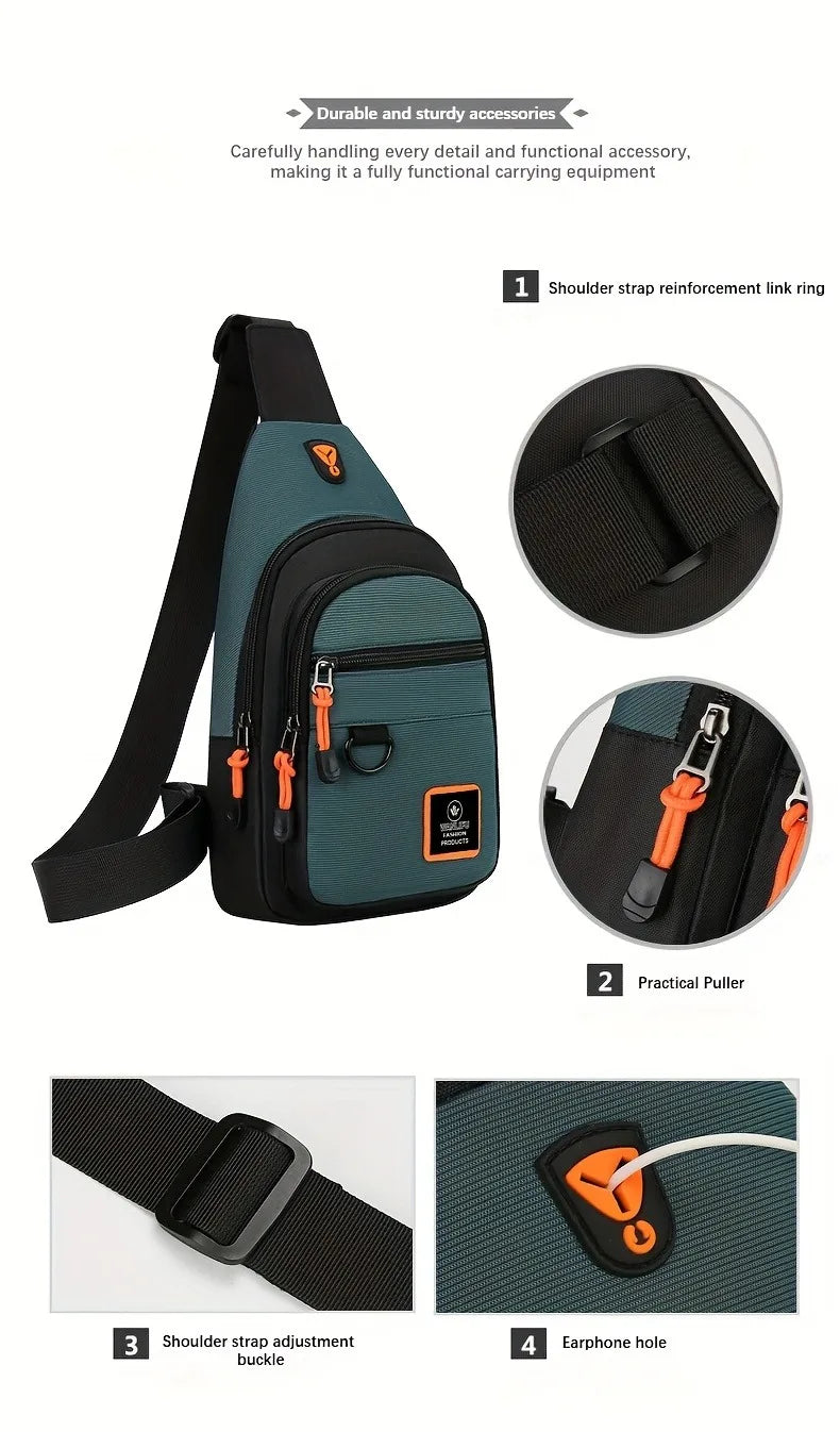 Men's Waterproof Outdoor Hiking & Travel Shoulder Bag