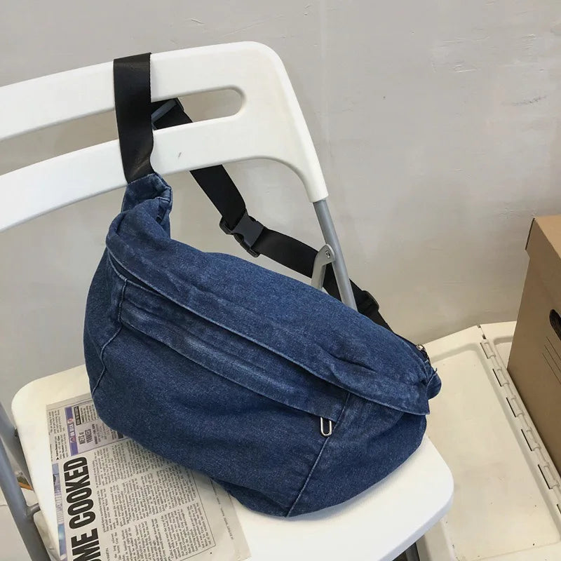 High Quality Denim Waist Bag | Stylish Crossbody Fanny Pack