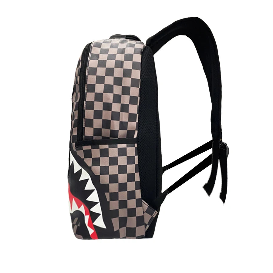 Trendy Large-Capacity Shark Mouth Backpacks for All Ages
