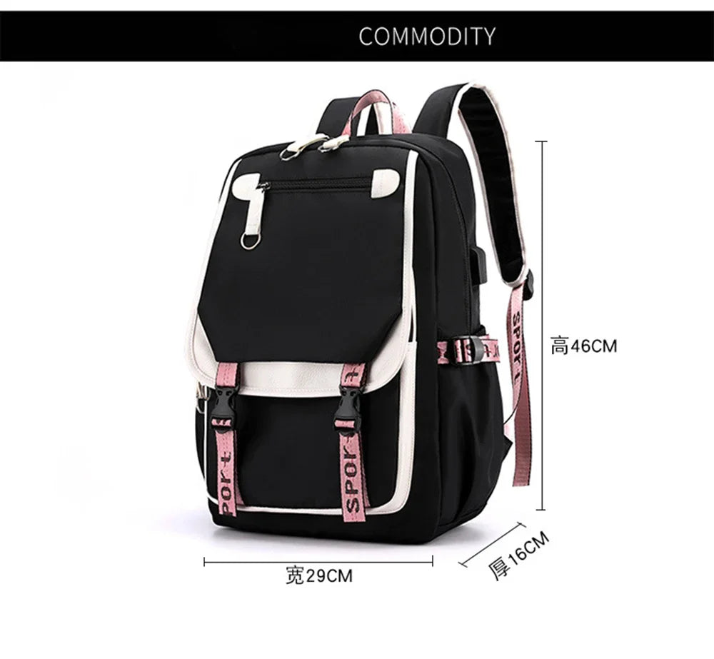 Cute Anime Cat Kawaii Backpack for Girls | Perfect Back to School Bag