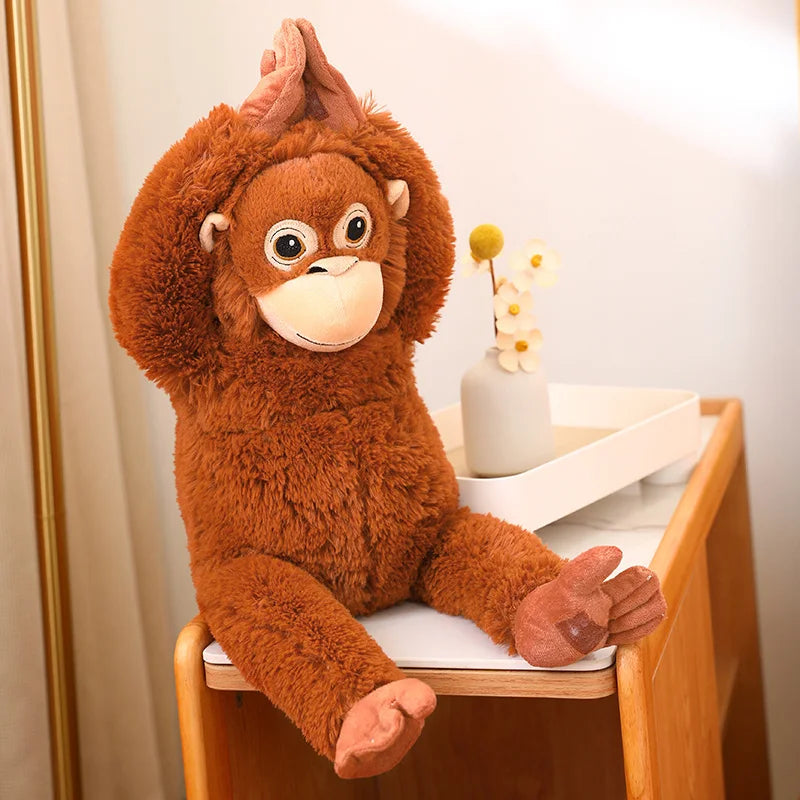 65cm Cartoon Gorilla Plush Toy | Soft Monkey Stuffed Doll
