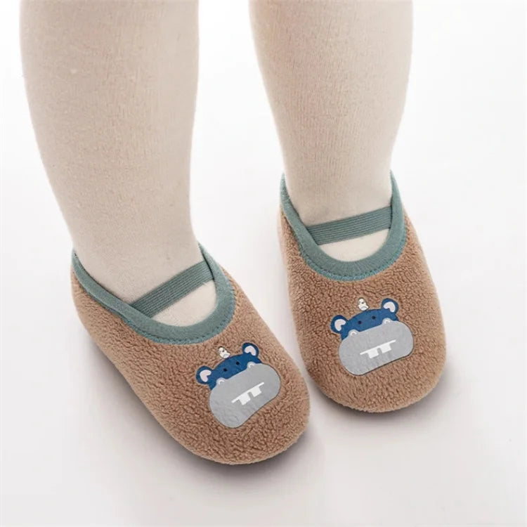 Newborn Anti-Slip Cartoon Shoes | Warm Winter Indoor Slippers