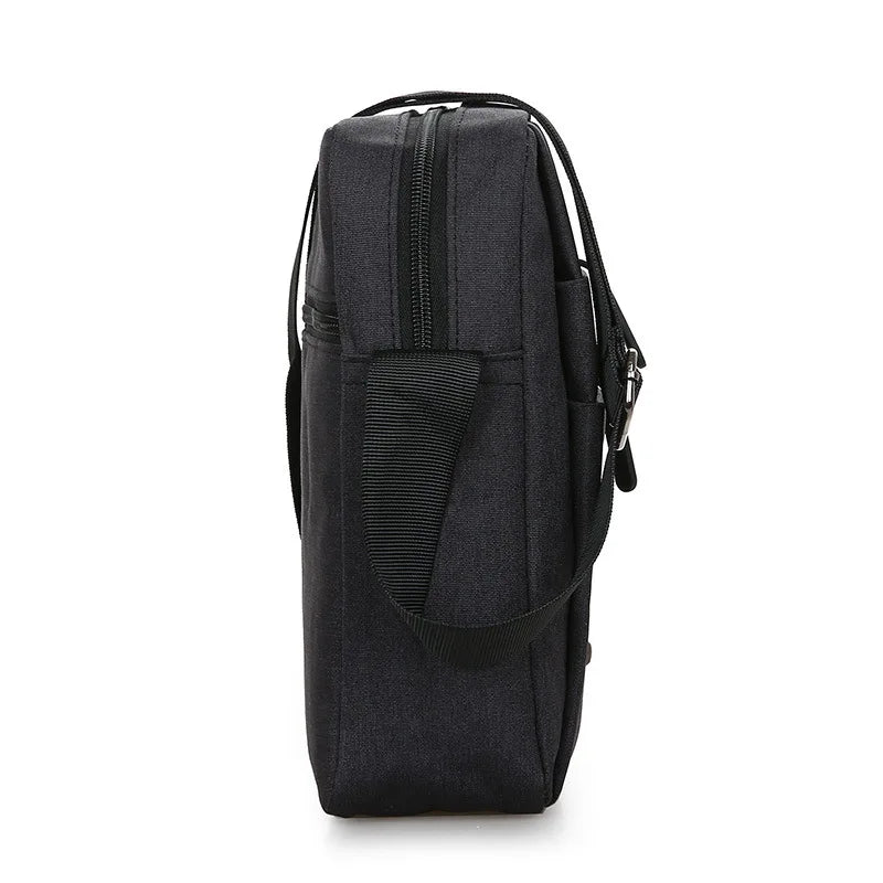 Men's Multi-Layer Zipper Crossbody Phone Bag for Travel