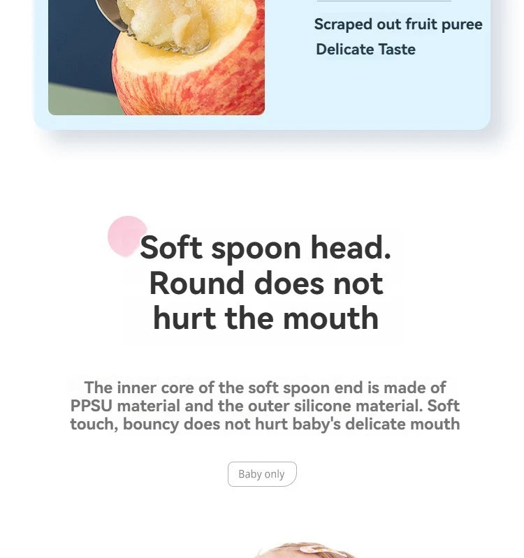 Dual-Head Baby Food Scraper Spoon | Essential Feeding Tool