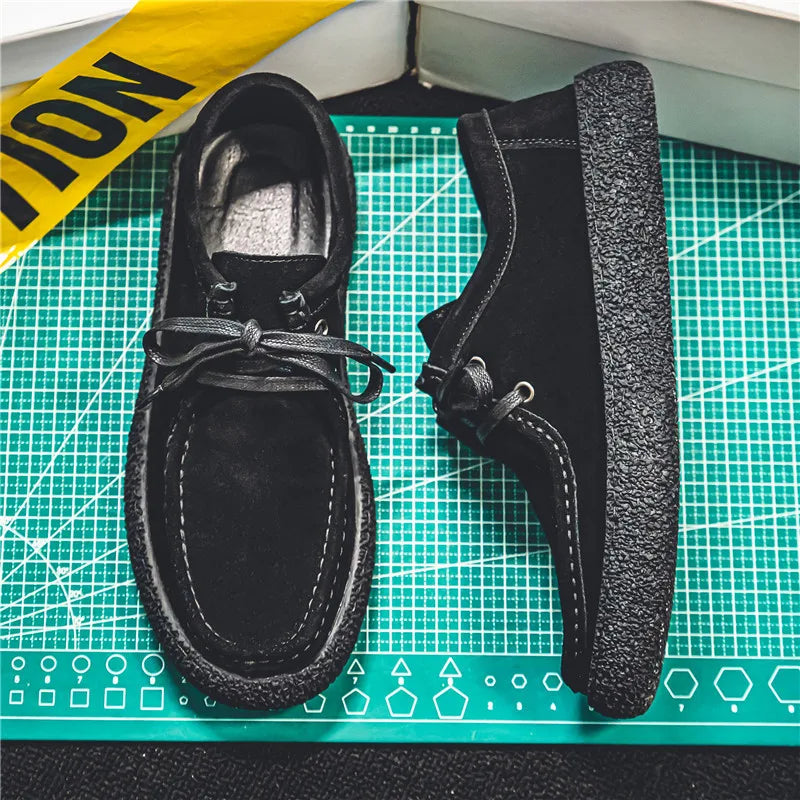 Mocasines casuales con cordones para hombre | Zapatos cómodos de otoño