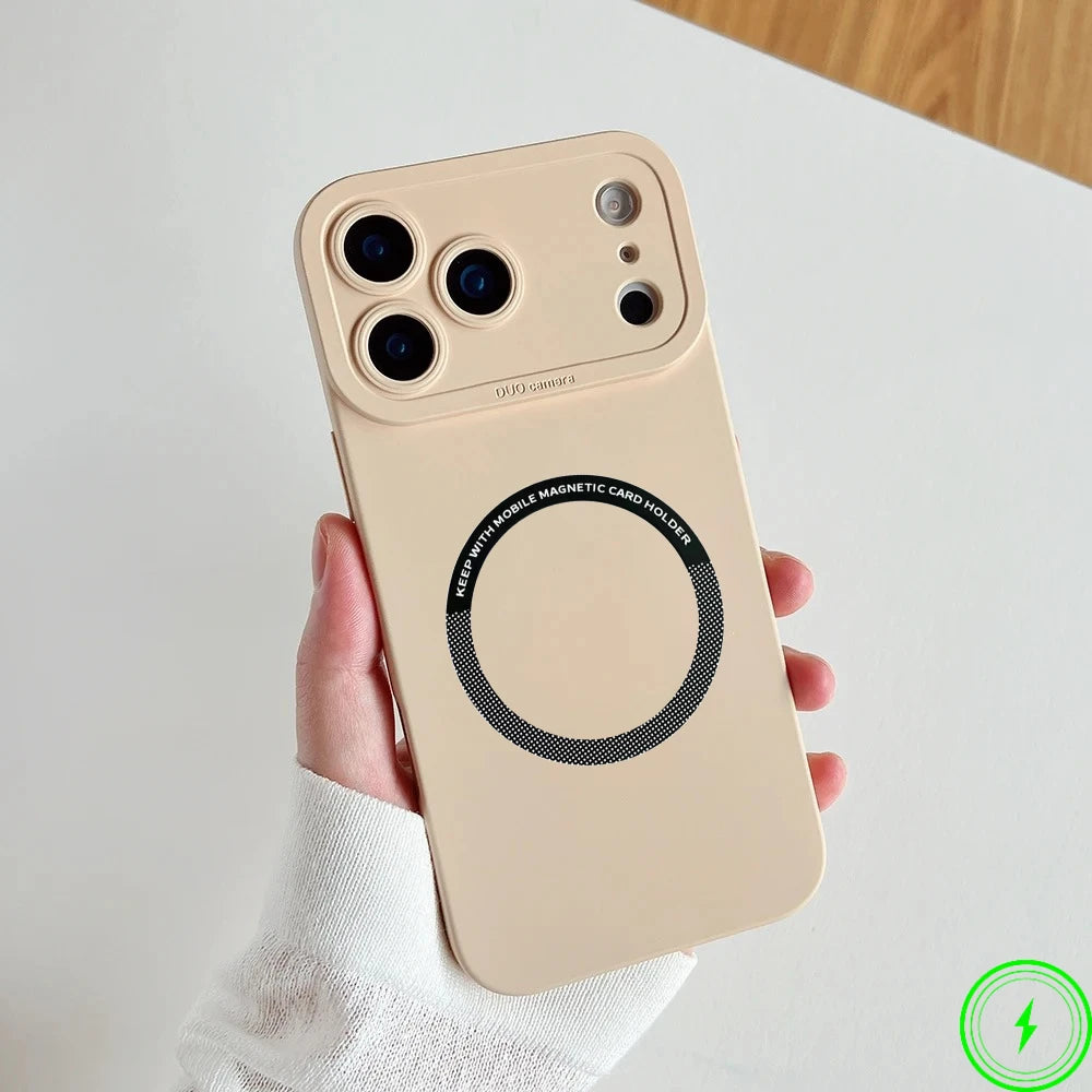 Official Liquid Silicone Magnetic Silicone Case For IPhone 17 Air 17 Pro Max 16 15 Candy Color Camera Full-pack Anti-Drop Cover