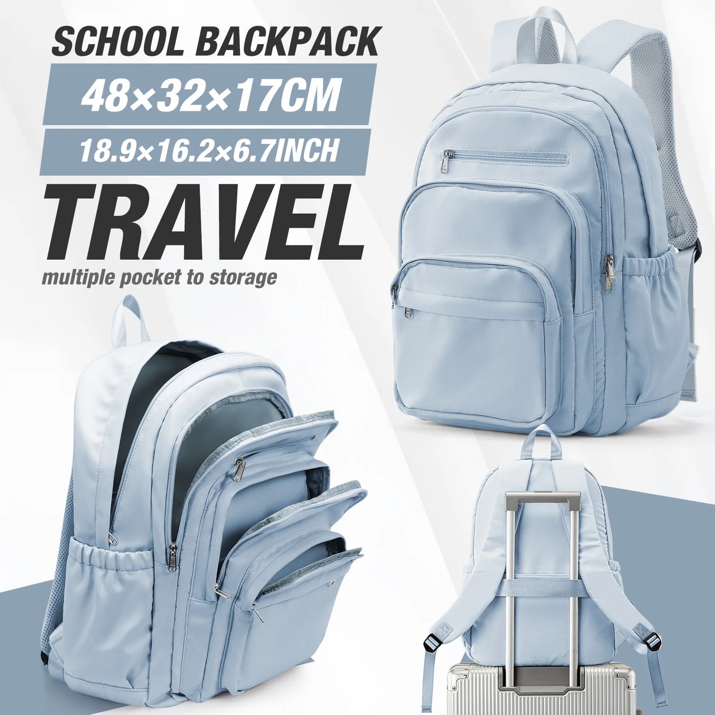 Lightweight Women's Large Capacity Travel Backpack for Every Occasion