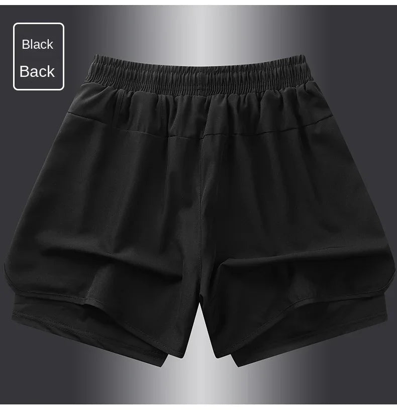 Men's & Women's Anti-Glare Double Layer Sports Shorts | Summer Style