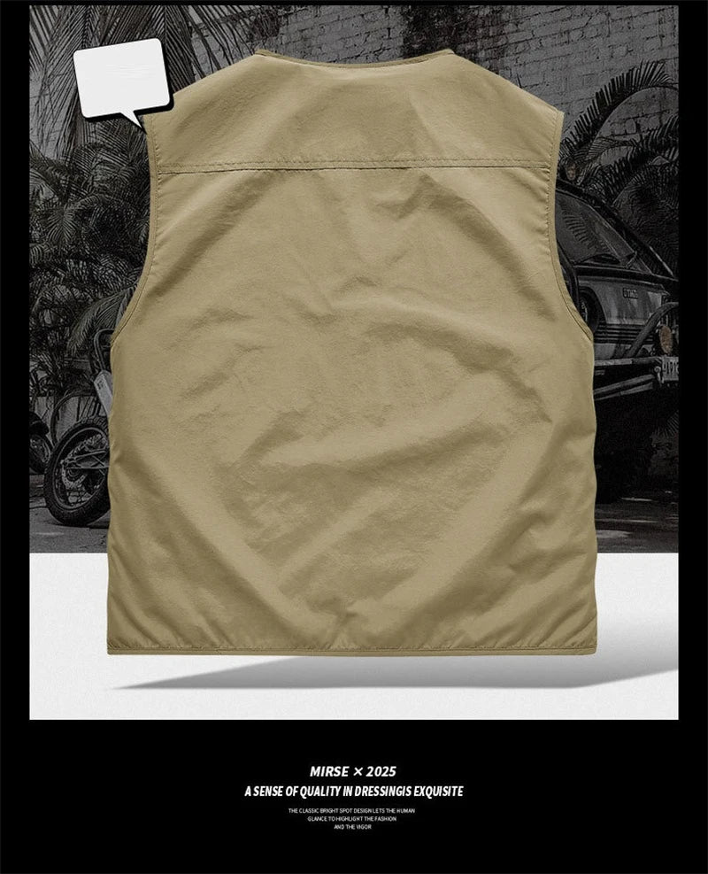 Men's Multi-Pocket Fishing Vest | Lightweight Outdoor Waistcoat