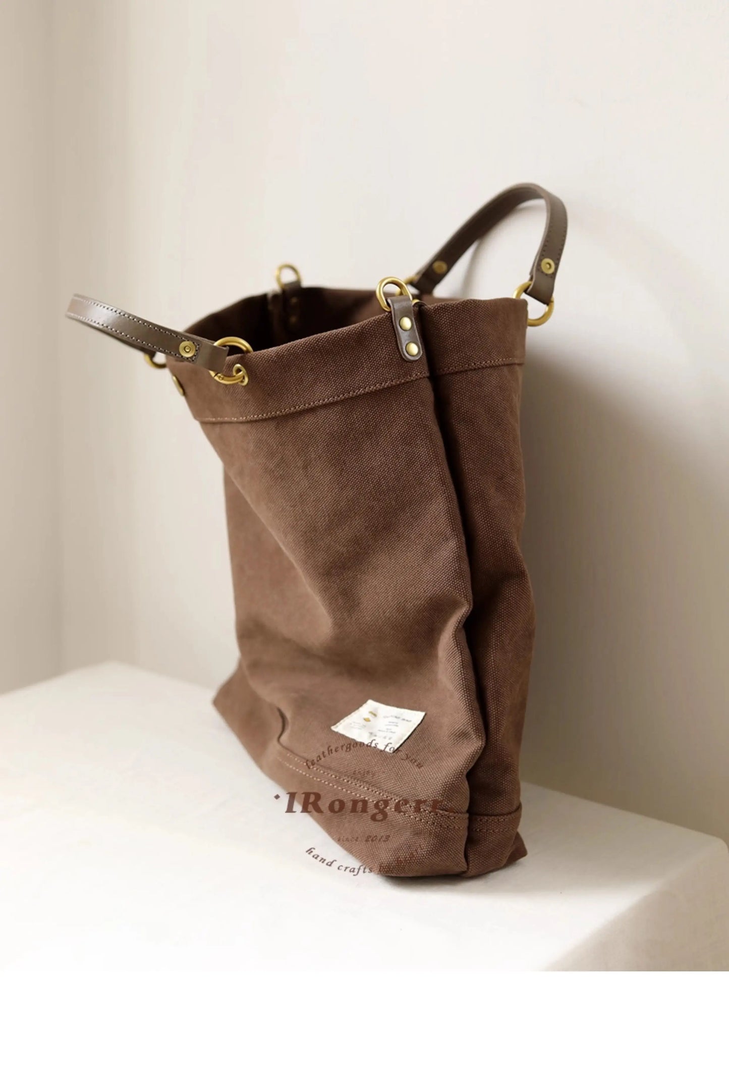 Vintage Canvas Tote Bag | Large Capacity Commuter Handbag