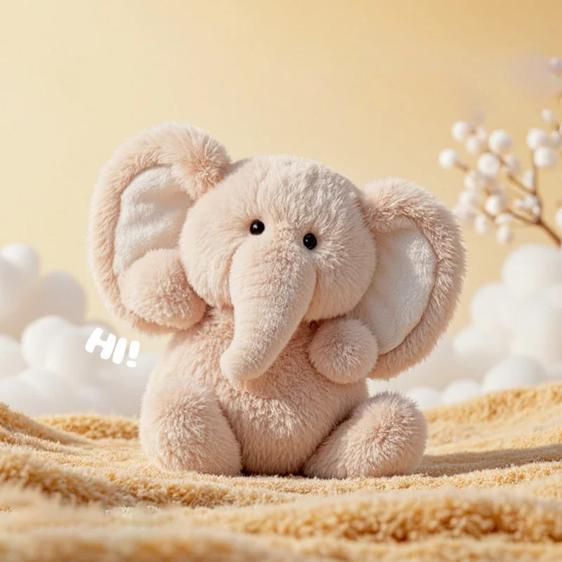 20cm Cute Elephant Plush Doll | Cozy Cartoon Stuffed Toy