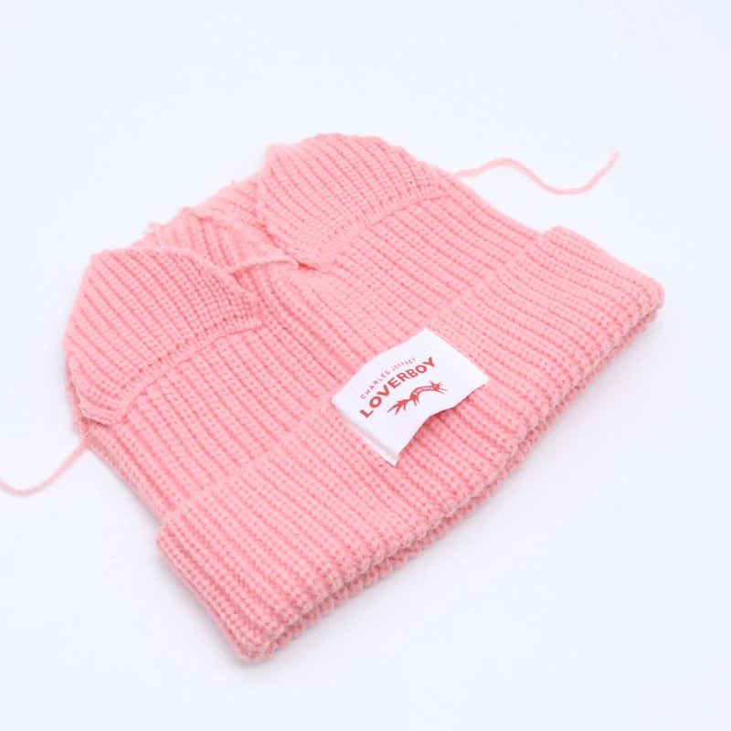 Unisex Long Fox Ears Knitted Beanie | Y2K Bunny Rabbit Hat