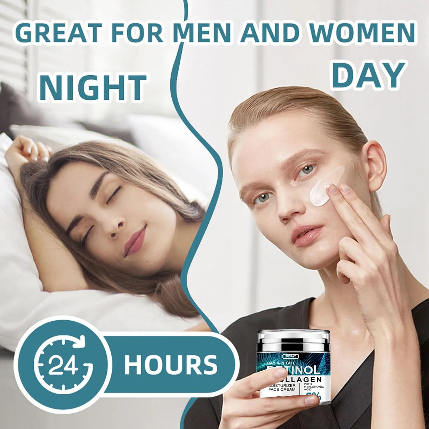 Collagen Retinol Hyaluronic Acid Cream | Anti-Aging Skin Care