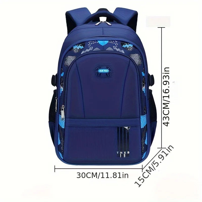 Lightweight Boys Schoolbag for Grades 1-6 | Large Capacity Kids Bag