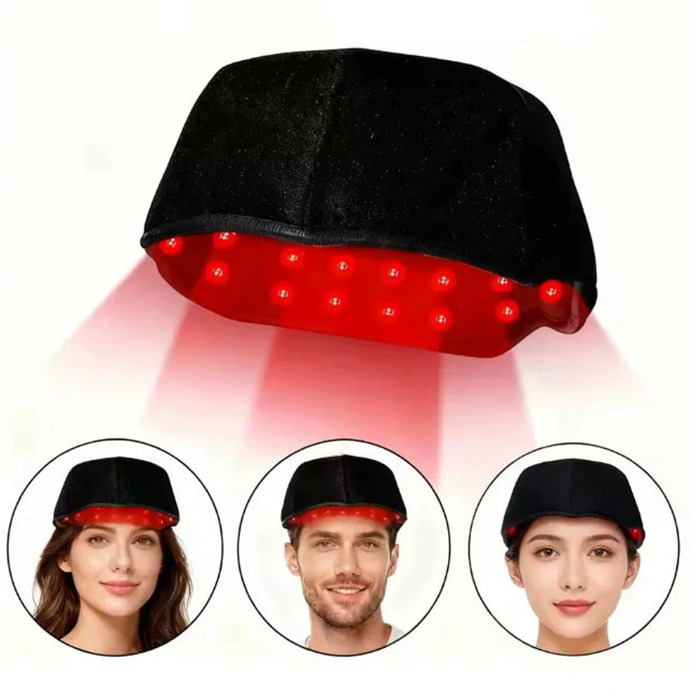 Near Infrared Red Light Therapy Cap for Hair Growth & Relaxation
