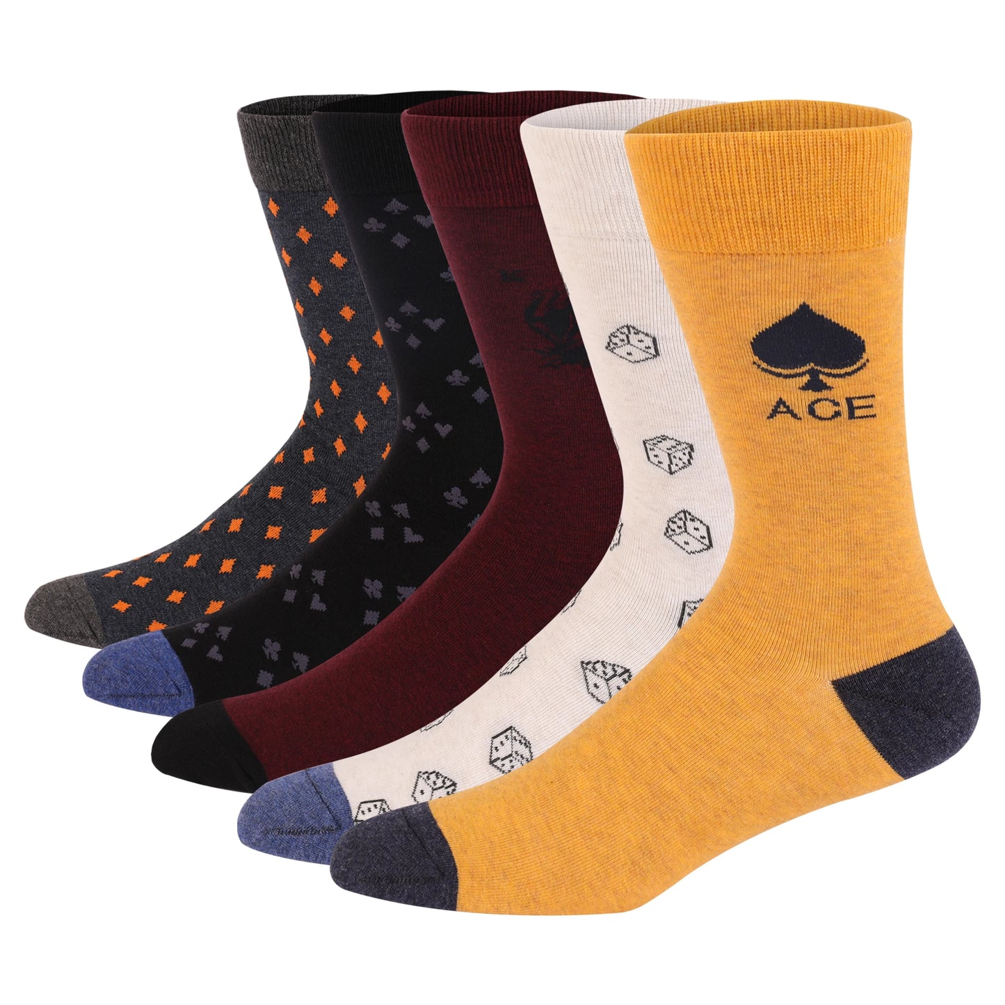 Men's Dress Socks | Breathable Cotton Crew Socks for All Occasions