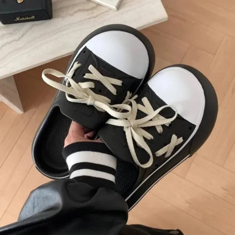 Waterproof Women's Lazy Half Slippers | Summer Casual Footwear