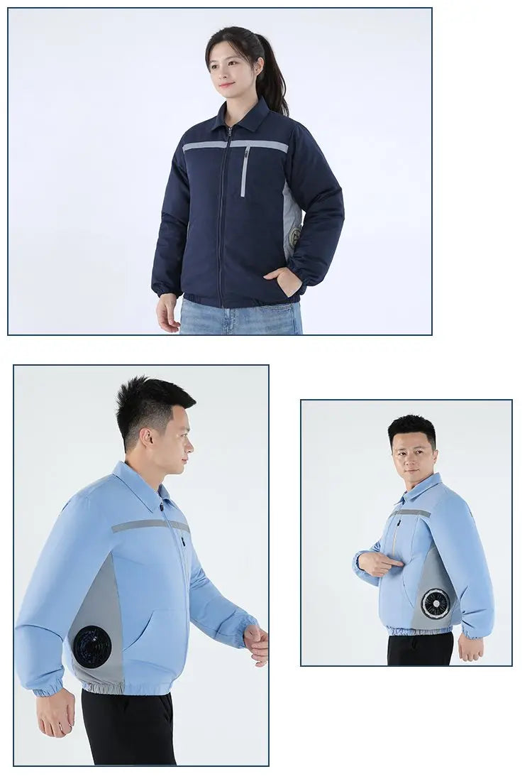 Smart Cooling Jacket for Men | Breathable Air Conditioning Apparel