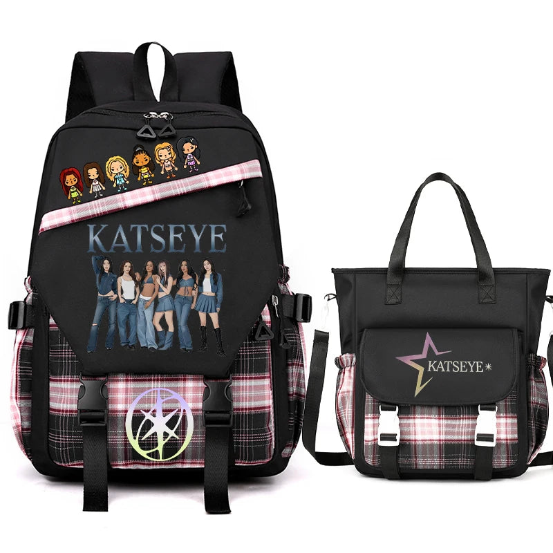 Vintage Girl Group Backpack | Multifunctional Women's Rucksack