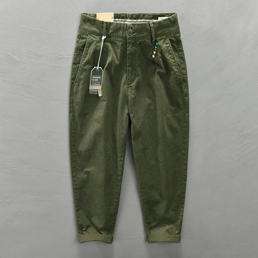 Casual Loose Fit Cotton Cargo Pants for Men | Versatile Style