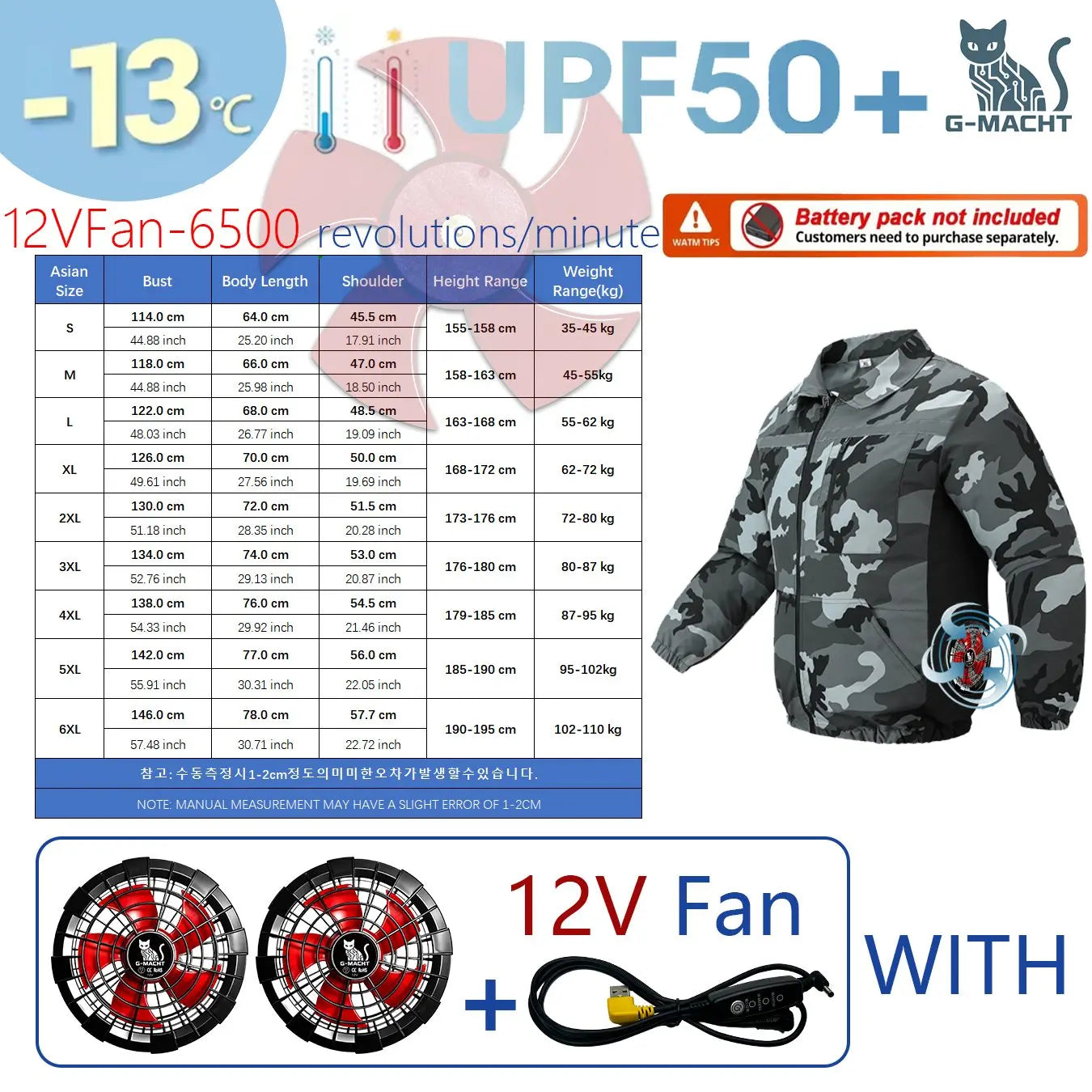 Smart Cooling Jacket for Men | Breathable Air Conditioning Apparel