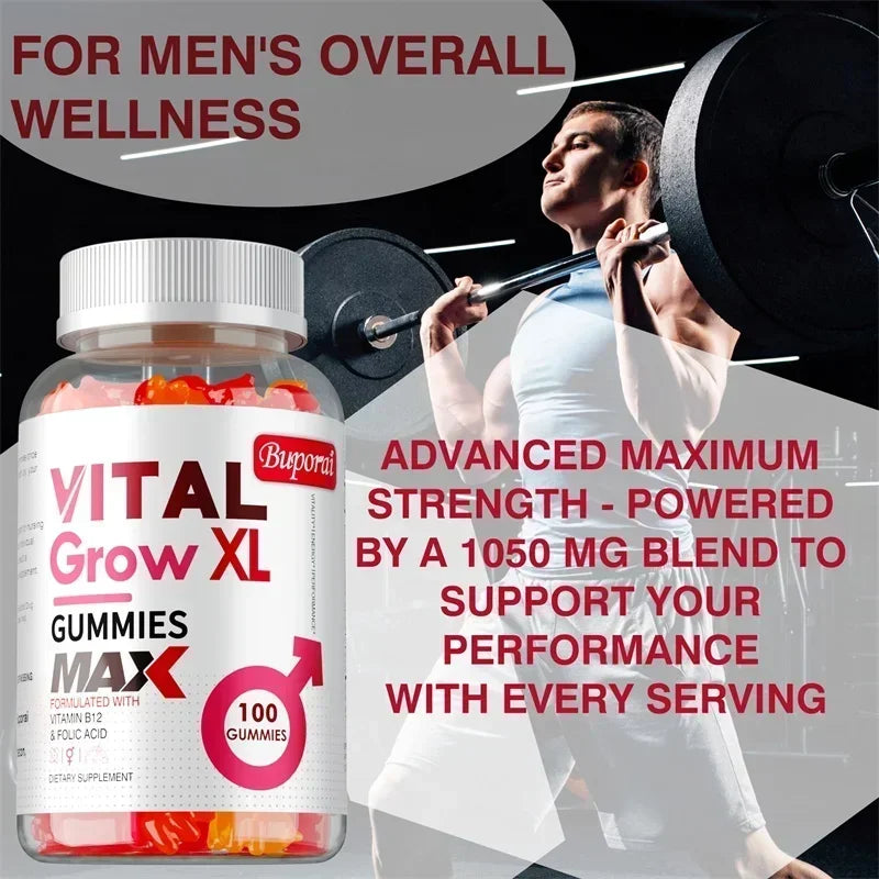 XL Male Gummies for Muscle Growth & Enhanced Performance