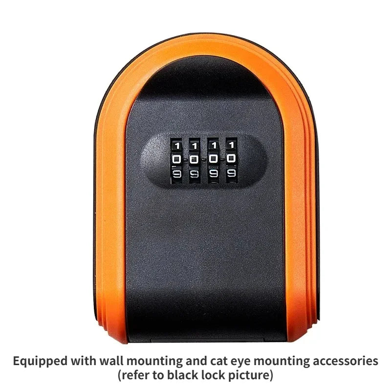 Wall Mount Key Lock Box | Secure 4-Digit Code Storage Organizer