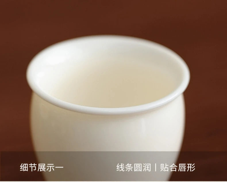 Elegante Copa de Vino Blanco de Cerámica Estilo Japonés | Exquisito Regalo de Cristalería
