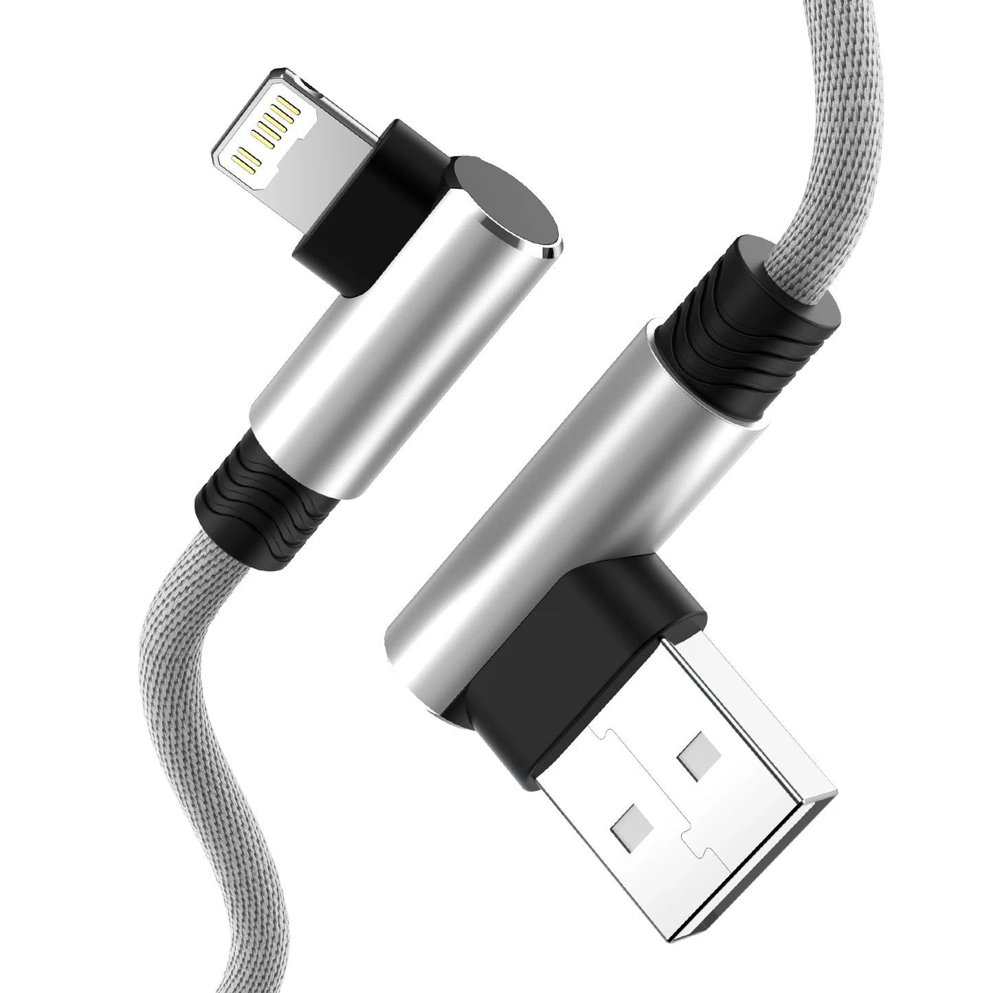 Fast Charge 90 Degree USB Cable for iPhone & iPad | 2m & 3m Options