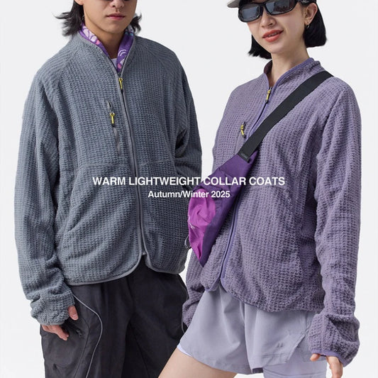 Men's Ultra-Lightweight Grid Fleece Jacket | All Season Thermal Mid-layer