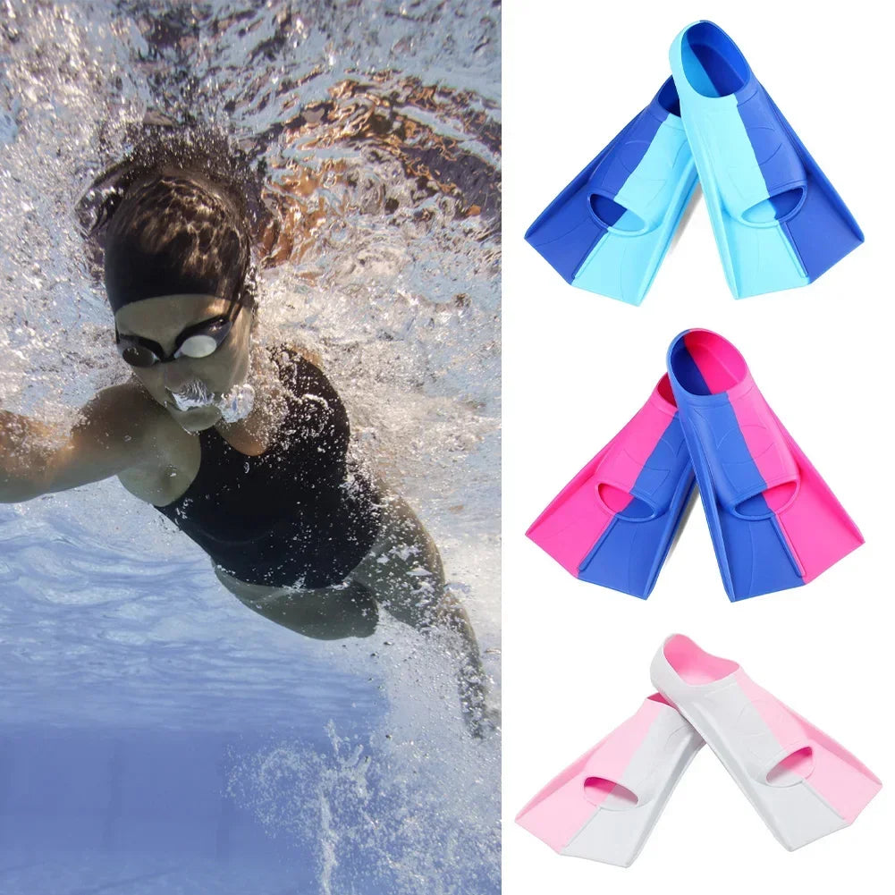 Silicone Short Diving Fins for Men, Women & Kids | Swim with Ease