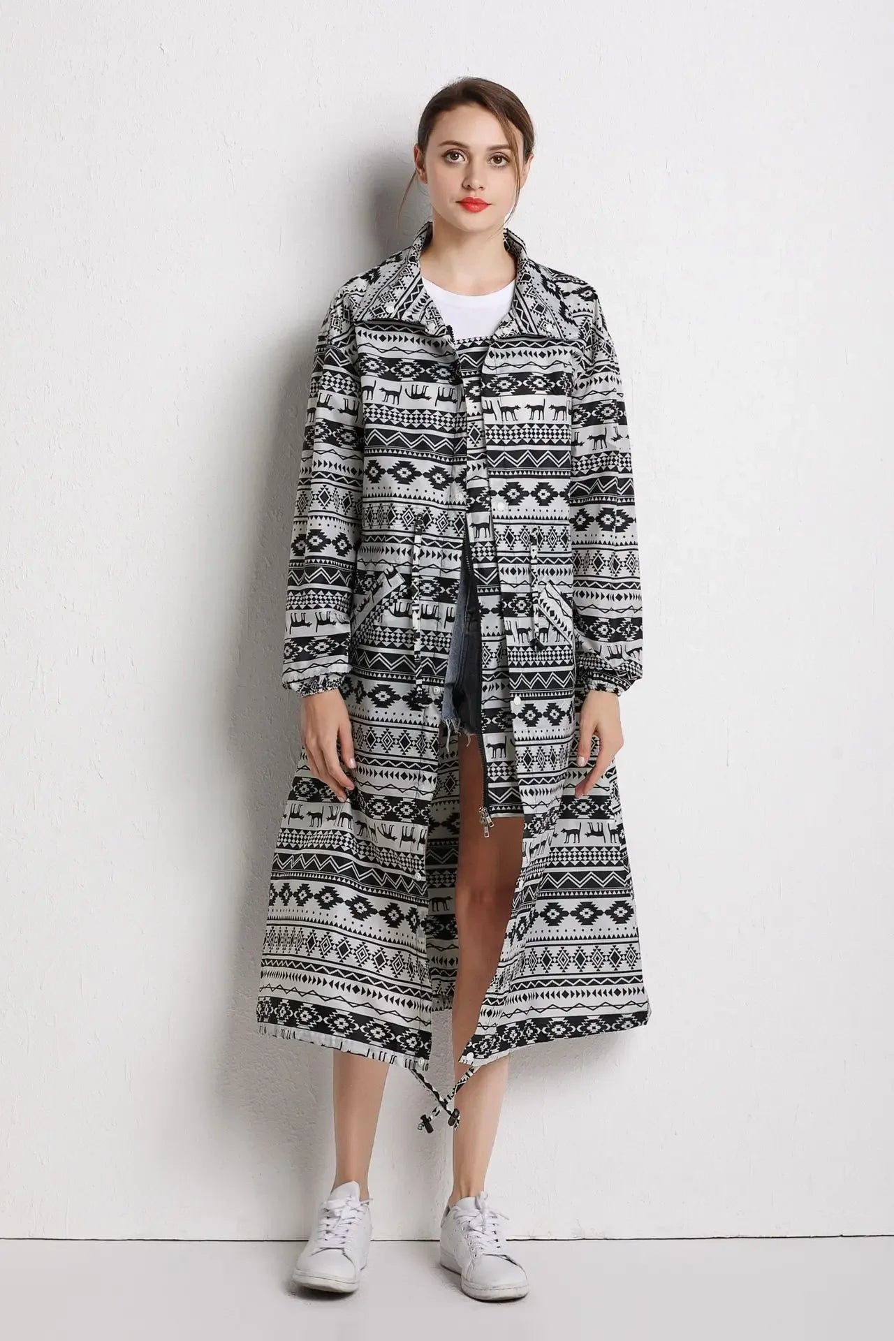 Breathable Waterproof Long Rain Coat Poncho for All Weather