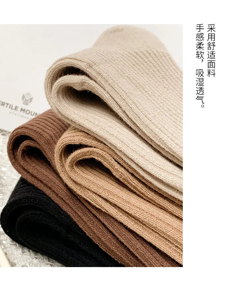 6 Pairs Women's Winter Cotton Socks | Cozy & Stylish Warmth