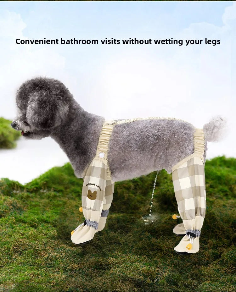 Reflective Anti-Slip Dog Jumpsuit | Dustproof Pet Pants