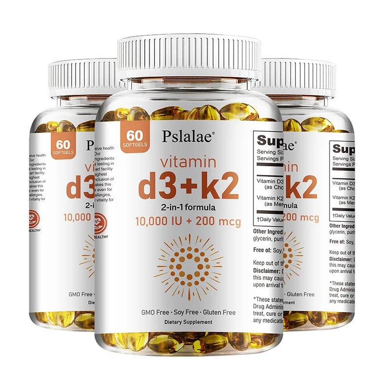 Vitamin D3 10000 IU with K2 200 Mcg | Immune & Joint Support